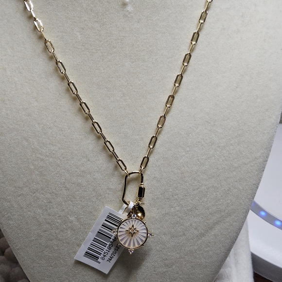Unwritten Jewelry - NWOT Goldtone Unwritten Mother of Pearl Pendant Necklace
